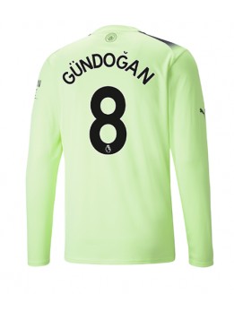 Manchester City Ilkay Gundogan #8 Ausweichtrikot 2022-23 Langarm